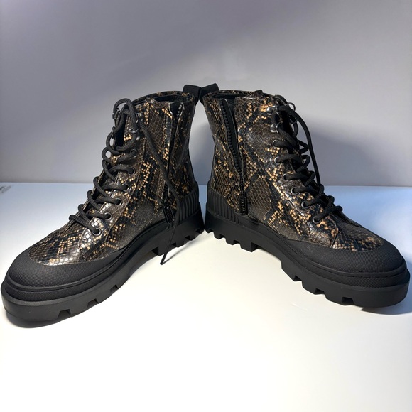 Women’s’ Circus by Sam Edelman, vegan, snakeskin colour Boots, Sz 8, like new - Picture 9 of 11